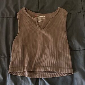 Brown crop top